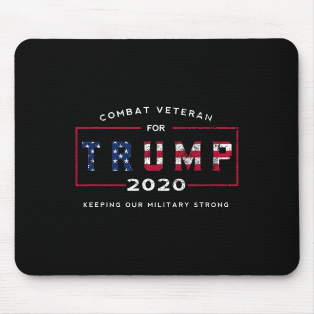 Veteran For Trump 2020&# - Keep Our Military Stro Mouse Pad (Front)