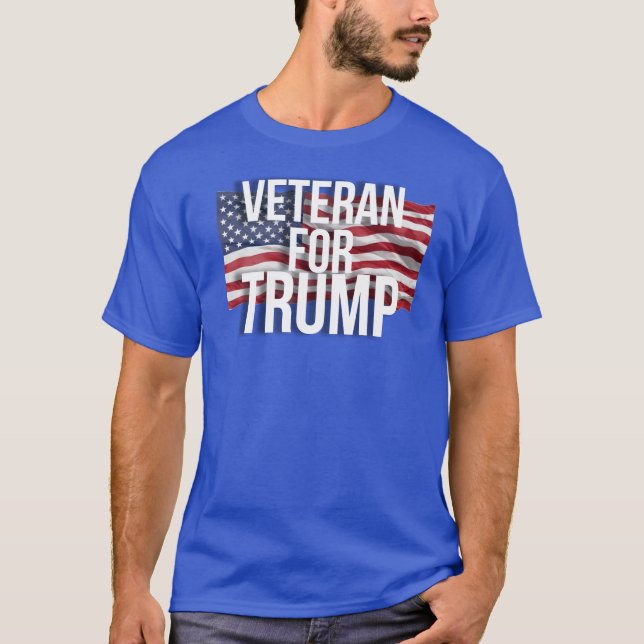 Veteran for Trump T-Shirt (Front)
