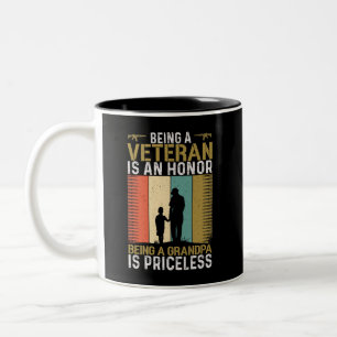 Veteran Grandpa Two-Tone Coffee Mug