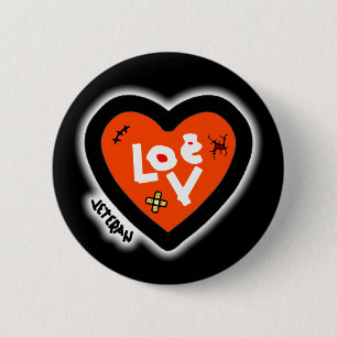 Veteran heart (knows love) button