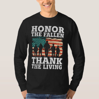 Veteran Honor The Fallen Patriotic Veterans Day T-Shirt