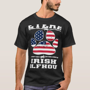 Veteran Irish Wolfhound Retired Dog Retirement Pet T-Shirt