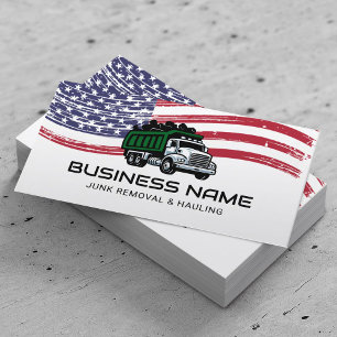 Veteran Junk Removal & Hauling Service Business Card