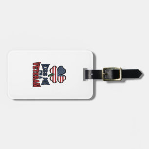 Veteran Kiss Me Patriotic Clover Vintage Shirt_1 Luggage Tag