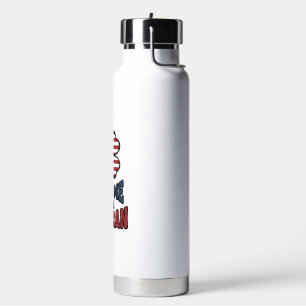 Veteran Kiss Me Patriotic Clover Vintage Shirt_1 Water Bottle