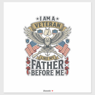 Veteran Like My Father Before Me Eagle