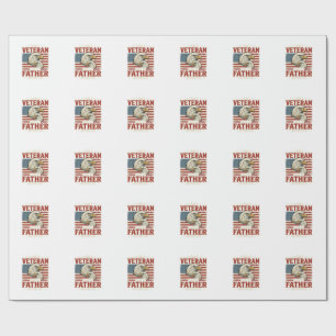 Veteran Like My Father Before Me Eagle T-Shirt_1 Wrapping Paper