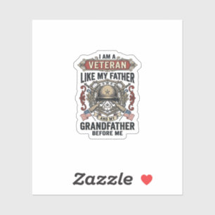 Veteran Like My Father Grandfather Before Me Desig