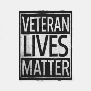 Veteran Lives Suicide Awareness Gifts Fleece Blanket