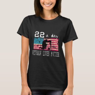 Veteran Lives Suicide Awareness Ptsd Veteran 22 A  T-Shirt