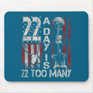 Veteran Lives Suicide Awareness Ptsd Veteran 22 Da Mouse Pad