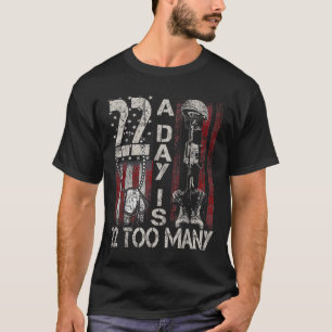 Veteran Lives Suicide Awareness Ptsd Veteran 22 Da T-Shirt