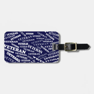 Veteran Luggage Tag in Blue
