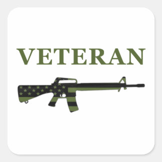 Veteran M16 Sticker Subdued