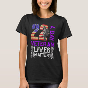 Veteran Matter Suicide Awareness Veteran 22 Day US T-Shirt