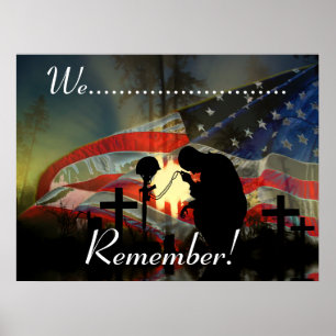 Veteran Memorial Vale of Tears Remembrance Poster
