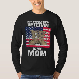 Veteran Mother Favorite Veteran Mother's Day Proud T-Shirt
