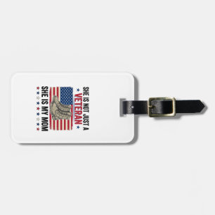 Veteran Mum Patriotic Military Boots Shirt Design_ Luggage Tag