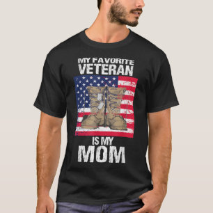 Veteran Mum Proud Son Kids Veterans Day US Veteran T-Shirt
