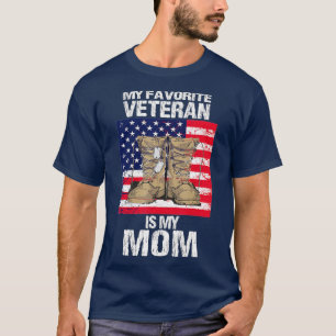Veteran Mum Proud Son Kids Veterans Day US Veteran T-Shirt