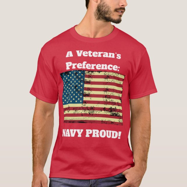 Veteran Navy Proud T-shirt (Front)