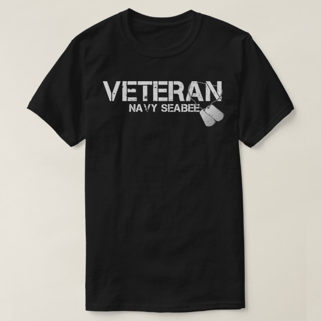 Veteran Navy Seabee Shirt, U.S. Veteran's Day Gift T-Shirt (Design Front)