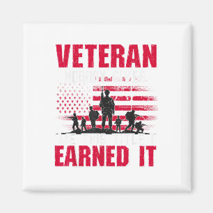 Veteran Nobody Gives Me This Title I Earned It Vet Magnet