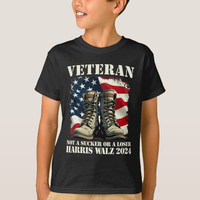 Veteran Not A Sucker Or A Loser Harris Wheimer 202 T-Shirt (Front)
