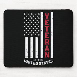 Veteran Of The United States US Flag Memorial Day Mouse Pad