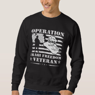 Veteran Operation Iraqi Freedom Oif Combat Us Flag Sweatshirt