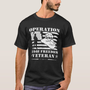 Veteran Operation Iraqi Freedom Oif Combat Us Flag T-Shirt