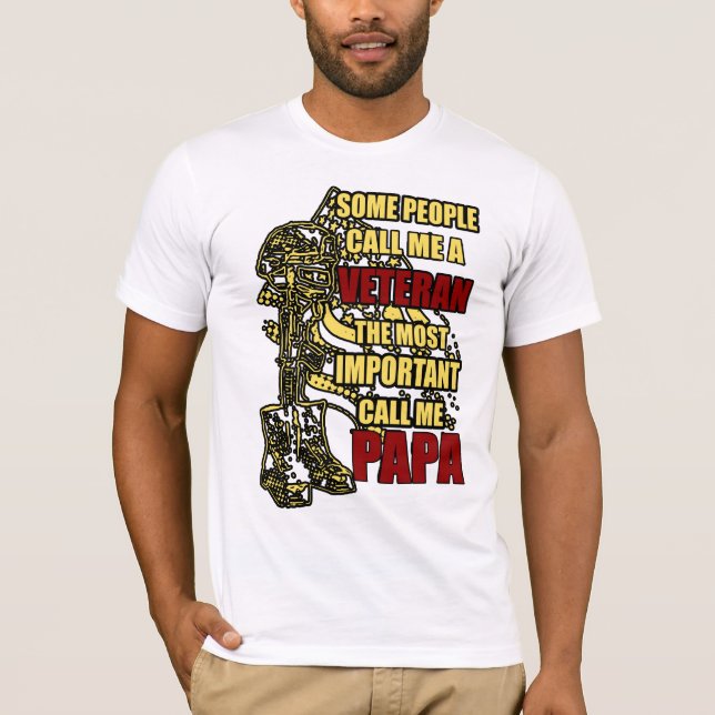 Veteran papa T-Shirt (Front)