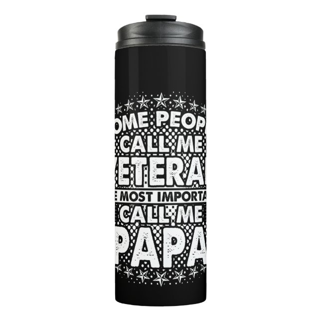 Veteran Papa Thermal Tumbler (Front)