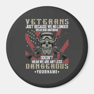 Veteran Patriotic USA Funny Humour Magnet