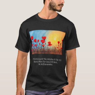 Veteran Poppy Remembrance Custom T-Shirt