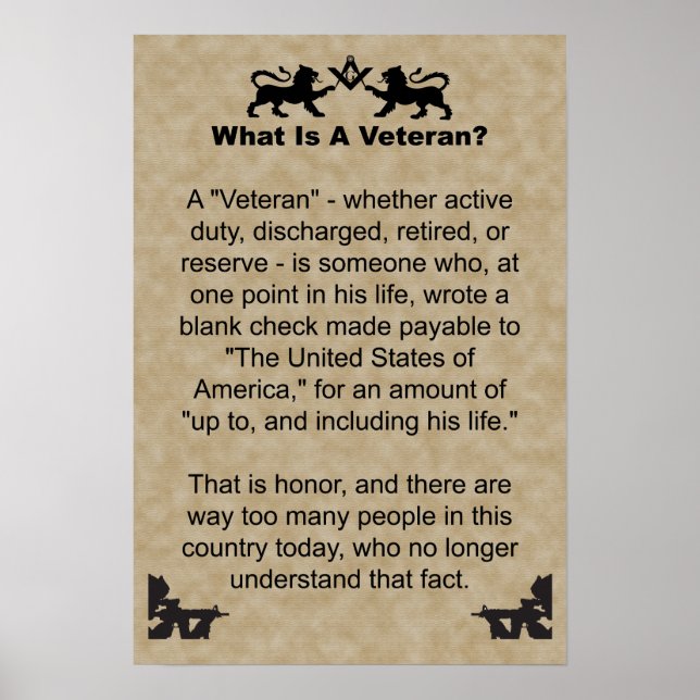 Veteran? Poster (Front)