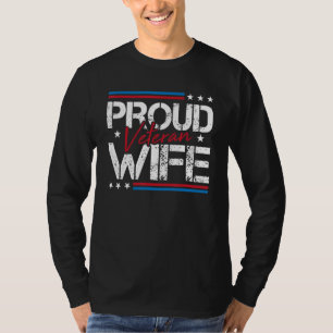 Veteran Proud Wife Army Cool Mother's Day Military T-Shirt