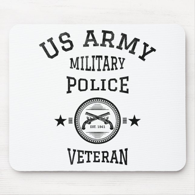 Veteran Retired Police Officer Mouse Pad (Front)
