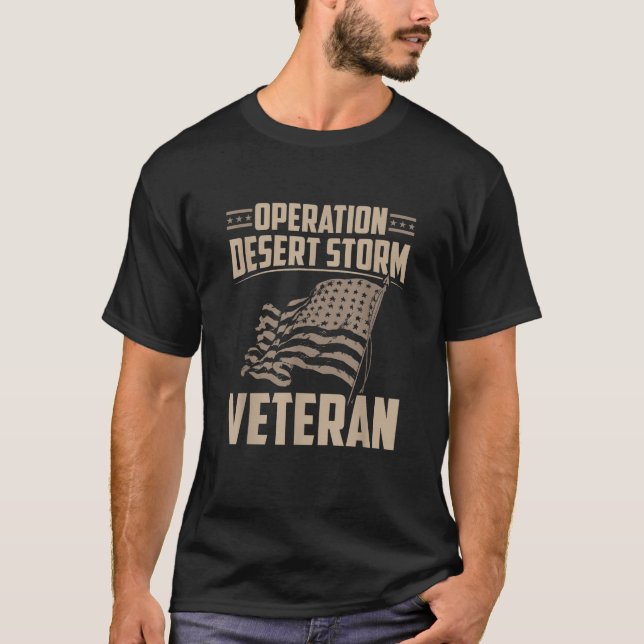 Veteran Shirt Operation Desert Storm Tees Men Wome (Front)