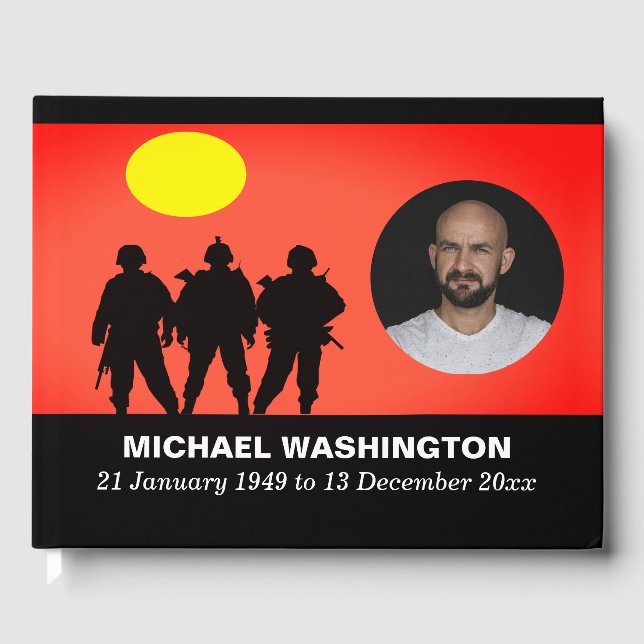 Veteran Soldiers Celebration of Life Guest Book (Front)