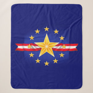 Veteran Star Sherpa Blanket