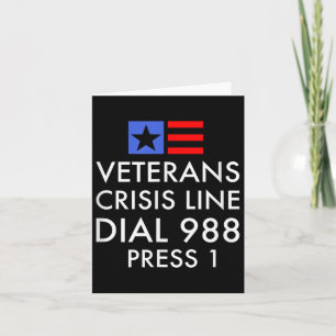 Veteran Suicide Awareness - 988 Shirt - Suicide Pr Card