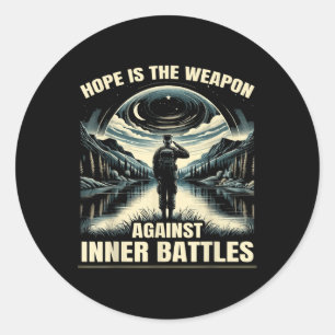Veteran Suicide Awareness Mental Health Military S Classic Round Sticker