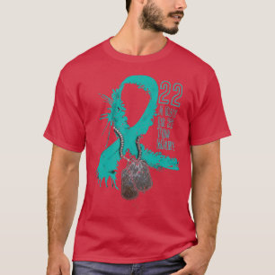 Veteran Suicide Awareness Ribbon 22 A Day Is 22 To T-Shirt