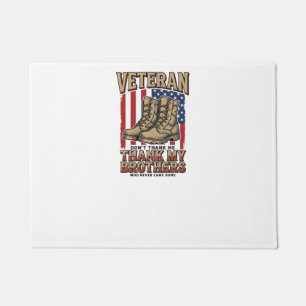 Veteran Thank My Brothers Vintage Military Shirt_1 Doormat