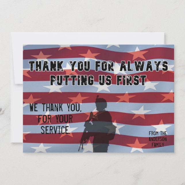 Veteran Thank you Card (Front)