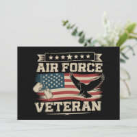 Veteran US Air Force American America Flag
