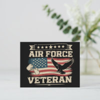 Veteran US Air Force American America Flag 