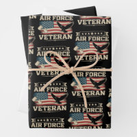 Veteran US Air Force American America Flag 