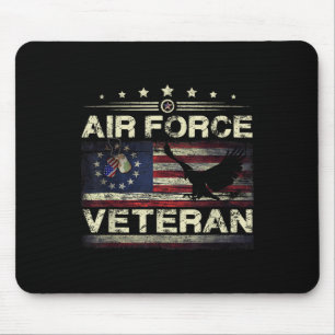Veteran Us Air Force - American Betsy Ross Flag Mouse Pad